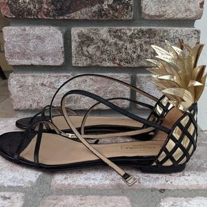 Aquazzura Pina Colada Patent Leather Sandals